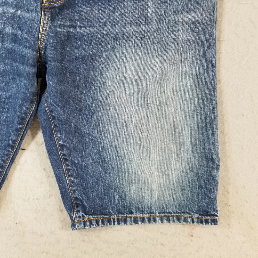 Levi's 569 shorts men's 33x12 relaxed fit blue denim‎ retro